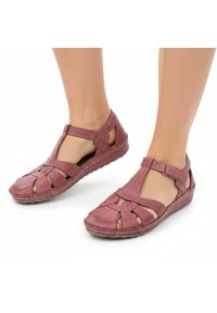 Różowe Sandały Armodo Modne Obuwie Damskie. Kolor: różowy. Sezon: lato. Styl: elegancki #1