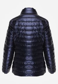Born2be - Granatowa Kurtka Pikowana Morvea. Kolor: niebieski. Wzór: aplikacja. Styl: klasyczny #3