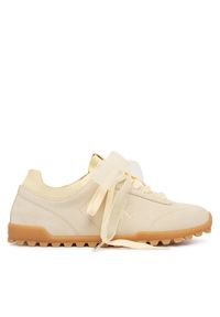 Calvin Klein Sneakersy Low Profile Run Mg Sue Db Laces HW0HW03150 Żółty. Kolor: żółty. Materiał: zamsz, skóra. Sport: bieganie #1