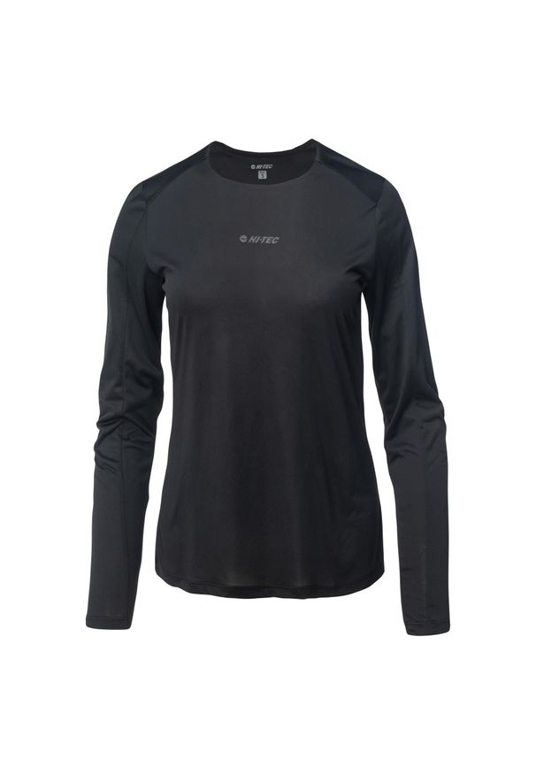 Hi-tec - Bluza Damska Elion. Kolor: czarny. Styl: sportowy. Sport: turystyka piesza
