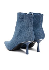 DKNY Botki K3522709 Niebieski. Kolor: niebieski. Materiał: materiał #5