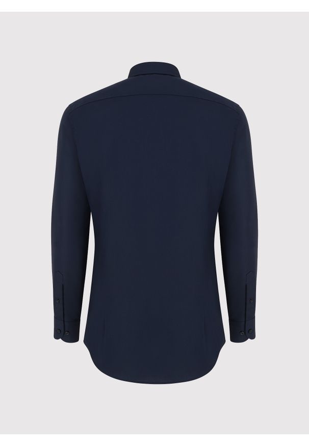 Pako Lorente - PAKO LORENTE – Granatowa koszula bawełniana. Kolor: niebieski. Materiał: bawełna. Długość rękawa: długi rękaw. Długość: długie. Sezon: wiosna, lato