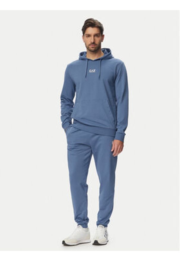 EA7 Emporio Armani Bluza 8NPM32 PJVRZ UB064 Niebieski Regular Fit. Kolor: niebieski. Materiał: bawełna