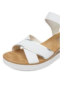 Rieker Sandały CEO-V38G9-80 Biały. Kolor: biały. Materiał: skóra #8