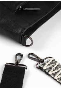 bonprix - Torebka z wymiennym paskiem na ramię. Kolor: czarny. Wzór: gładki, kolorowy. Materiał: skórzane. Styl: elegancki. Rodzaj torebki: na ramię #3