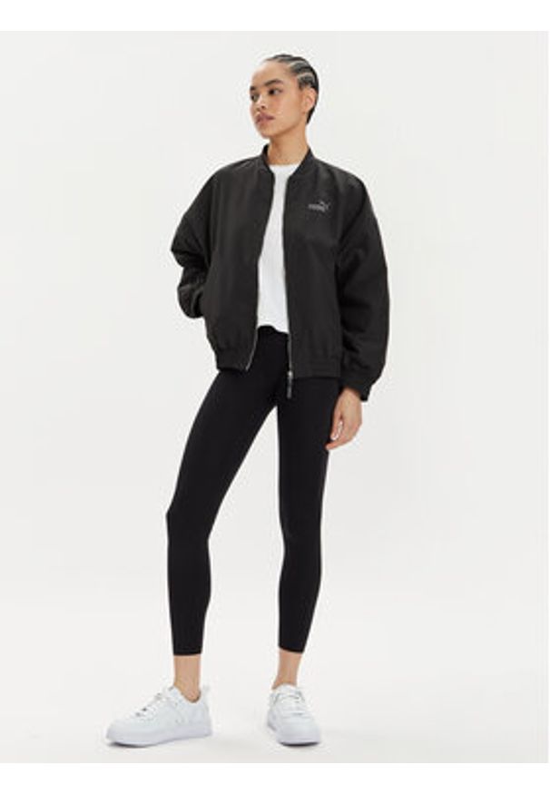 Puma Kurtka bomber Style 623687 Czarny Oversize. Kolor: czarny. Materiał: syntetyk