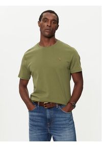 Polo Ralph Lauren T-Shirt 710740727084 Zielony Slim Fit. Typ kołnierza: polo. Kolor: zielony. Materiał: bawełna