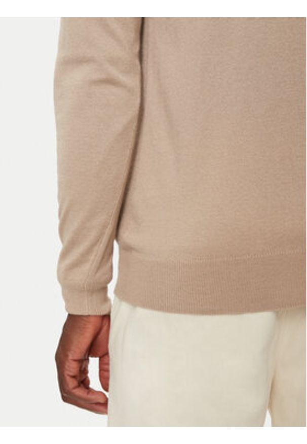 Guess Golf M4BR05 Z3H82 Beżowy Regular Fit. Typ kołnierza: golf. Kolor: beżowy. Materiał: syntetyk