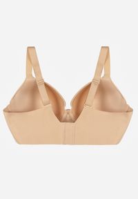 Renee - Beżowy Klasyczny Biustonosz o Gładkiej Fakturze Adriaros. Kolor: beżowy. Wzór: gładki #2