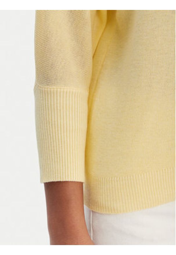 Morgan Kardigan 251-MBATSI Żółty Slim Fit. Kolor: żółty. Materiał: syntetyk