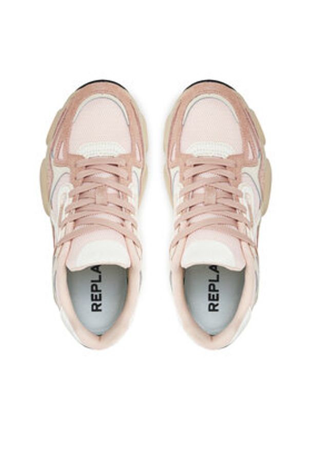 Replay - REPLAY Sneakersy GWS9N .000.C0007T Różowy. Kolor: różowy. Materiał: skóra