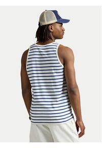 Polo Ralph Lauren Tank top 710970699001 Granatowy Classic Fit. Typ kołnierza: polo. Kolor: niebieski. Materiał: bawełna #5