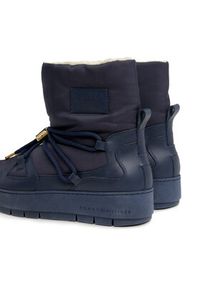 TOMMY HILFIGER - Tommy Hilfiger Śniegowce Tommy Essential Snowboot FW0FW07504 Niebieski. Kolor: niebieski. Materiał: materiał #3