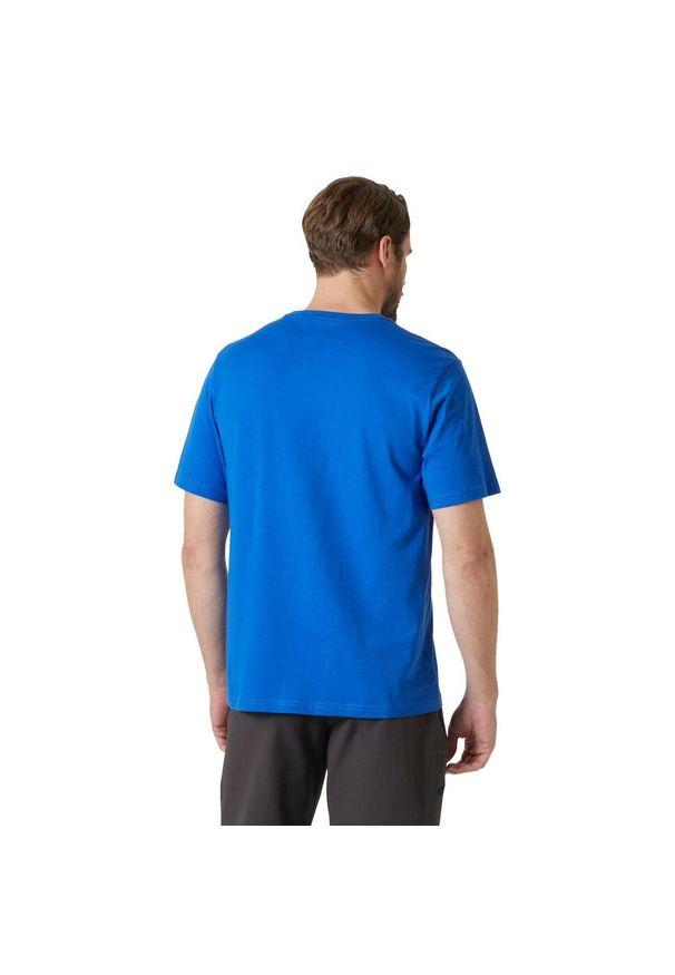 Koszulka męska Helly Hansen Logo 2.0. Kolor: niebieski. Sport: turystyka piesza