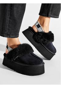 Ugg Kapcie W Funkette 1113474 Czarny. Kolor: czarny. Materiał: zamsz, skóra #4