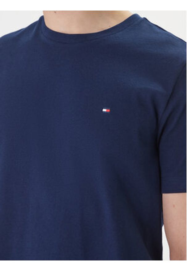 TOMMY HILFIGER - Tommy Hilfiger T-Shirt Ess Seasonal MW0MW39995 Granatowy Regular Fit. Kolor: niebieski. Materiał: bawełna