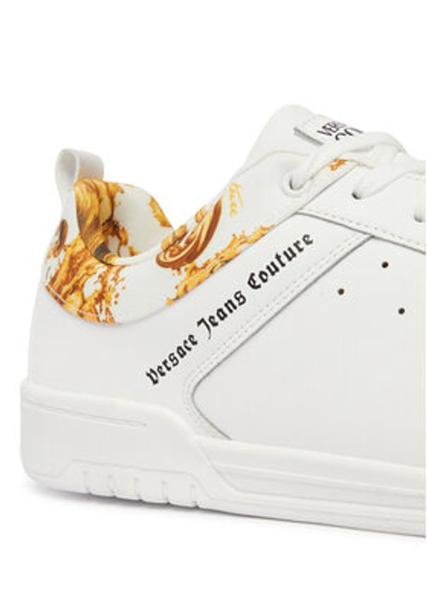 Versace Jeans Couture Sneakersy 80YA3SD6 ZPB85 Biały. Kolor: biały. Materiał: skóra