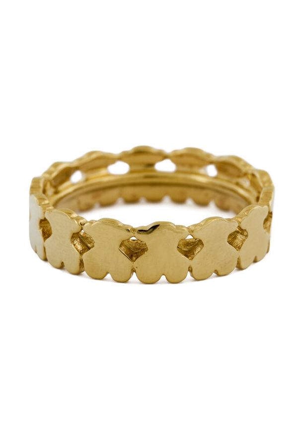 Tous - TOUS Pierścionek 1004040514 Złoty. Materiał: srebrne. Kolor: złoty