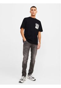 Jack & Jones - Jack&Jones T-Shirt Lafayette 12250435 Czarny Standard Fit. Kolor: czarny. Materiał: bawełna #5