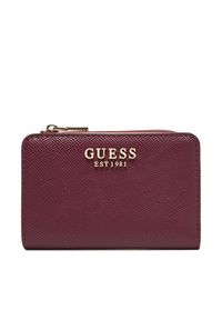 Guess Mały Portfel Damski Bolena Slg SWZG92 07156 Bordowy. Kolor: czerwony. Materiał: skóra