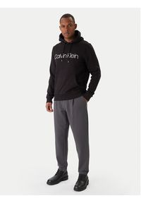 Calvin Klein Bluza Logo K10K104060 Czarny Regular Fit. Kolor: czarny. Materiał: bawełna #8