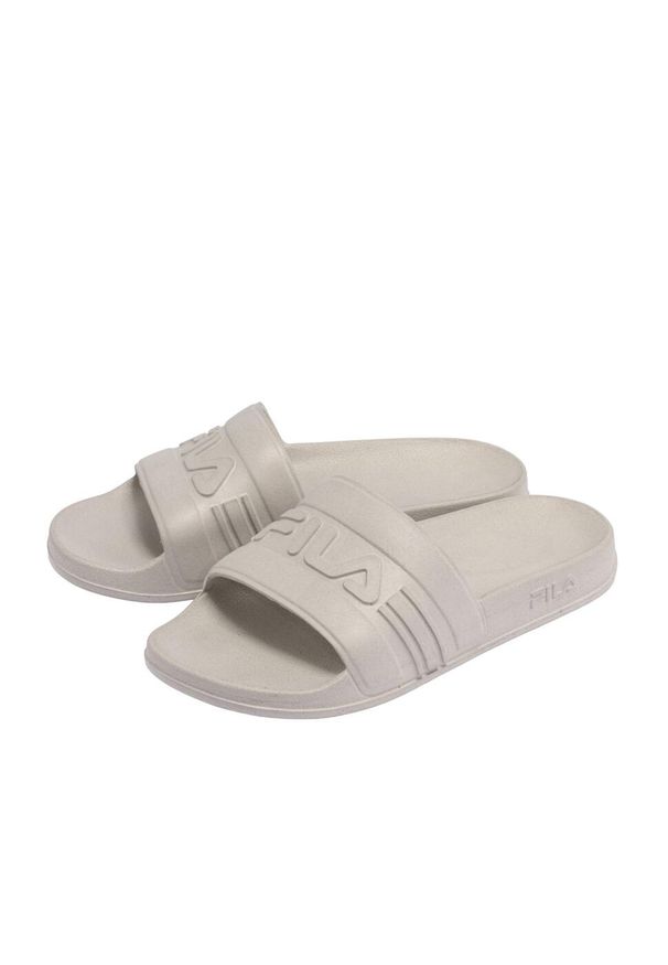 Klapki basenowe damskie Fila Jetspeed wsuwane. Kolor: szary, beżowy, wielokolorowy. Styl: sportowy