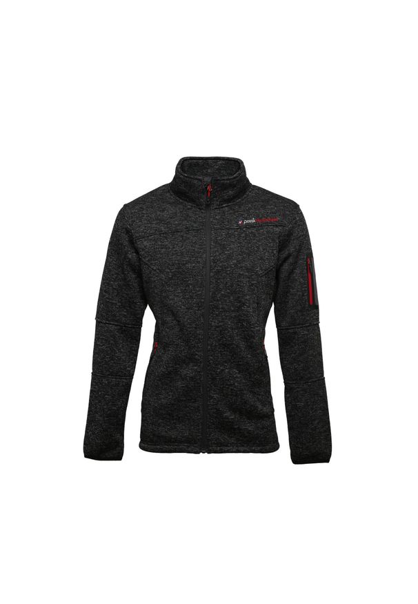 PEAK MOUNTAIN - Dziecięca kurtka polarowa Peak Mountain Ecemaillo. Kolor: czarny. Materiał: polar. Sezon: zima. Sport: narciarstwo