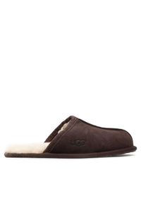 Ugg Kapcie M Scuff 1101111 Brązowy. Kolor: brązowy. Materiał: skóra