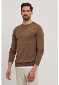 Selected Homme - Sweter. Kolor: brązowy. Materiał: materiał. Długość rękawa: długi rękaw. Długość: długie #3