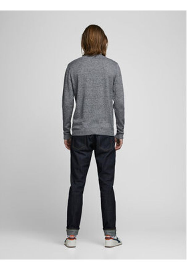 Jack & Jones Sweter Basic 12137190 Szary Regular Fit. Kolor: szary. Materiał: bawełna
