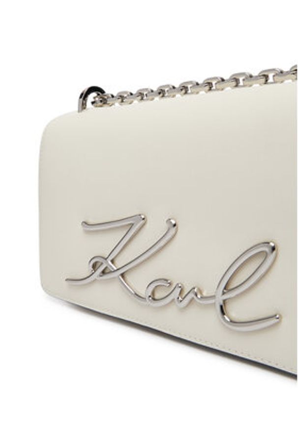 Karl Lagerfeld - KARL LAGERFELD Torebka B1W30046 Biały. Kolor: biały. Materiał: skórzane