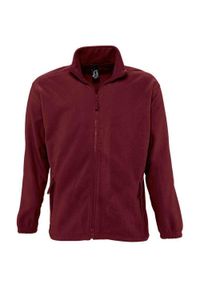 SOL'S - Bluza Polarowa Unisex Dla Dorosłych North. Kolor: czerwony, wielokolorowy, brązowy. Materiał: polar. Sezon: zima