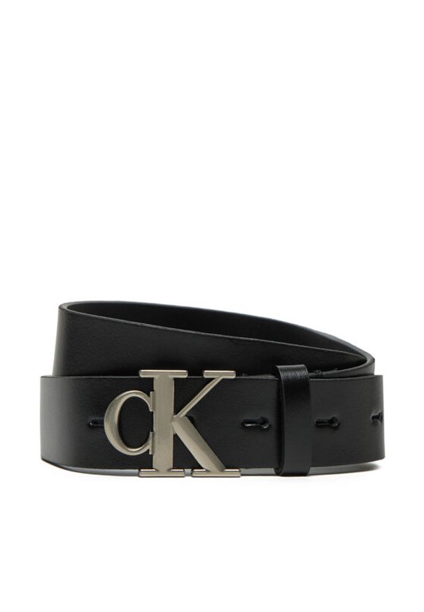 Calvin Klein Pasek Damski K60K612289 Czarny. Kolor: czarny. Materiał: skóra