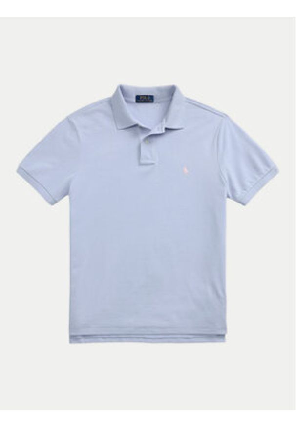 Polo Ralph Lauren Polo 710536856454 Błękitny Slim Fit. Typ kołnierza: polo. Kolor: niebieski. Materiał: bawełna