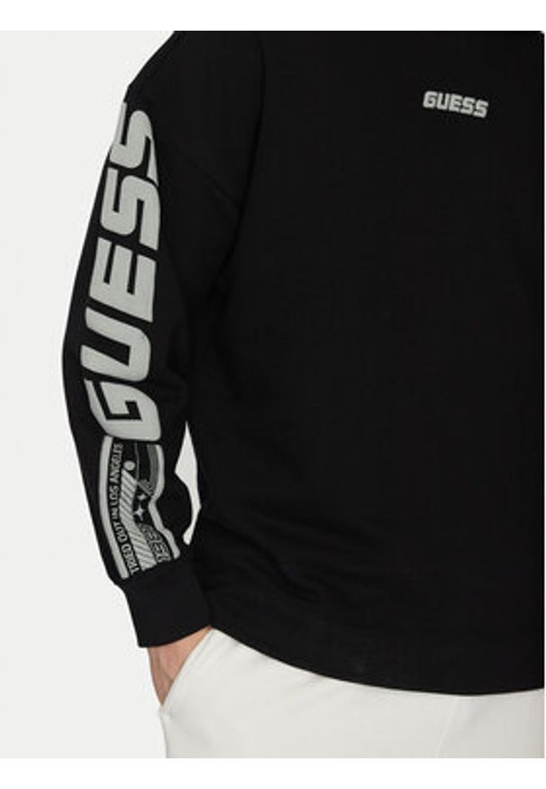 Guess Bluza Z4BQ03 KAIJ1 Czarny Regular Fit. Kolor: czarny. Materiał: bawełna