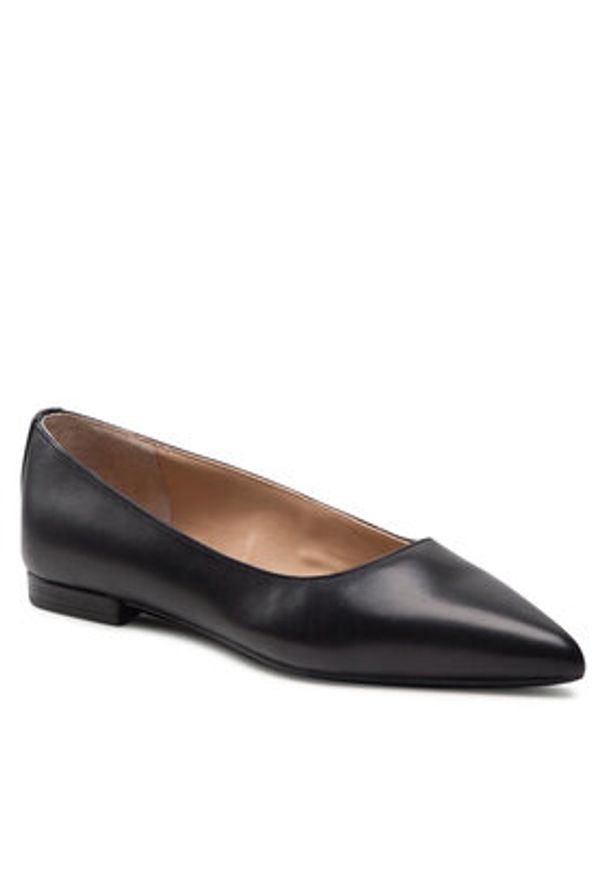 Lauren Ralph Lauren - LAUREN RALPH LAUREN Baleriny Londyn 802862706001 Czarny. Kolor: czarny. Materiał: skóra