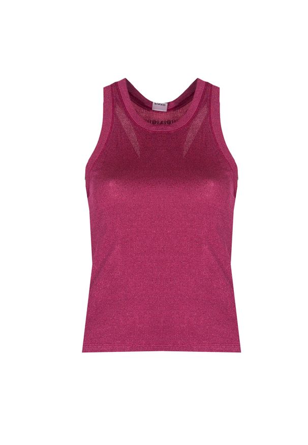 Pinko Top "Valutare" | 100326 A0KG | Kobieta | Bordowy. Okazja: na co dzień. Kolor: czerwony. Materiał: elastan, poliester, wiskoza. Wzór: jednolity. Styl: elegancki, casual