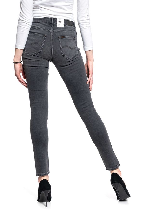 Lee - DAMSKIE SPODNIE JEANSOWE LEE ELLY BLACK FLOW L305CPRW 112105969