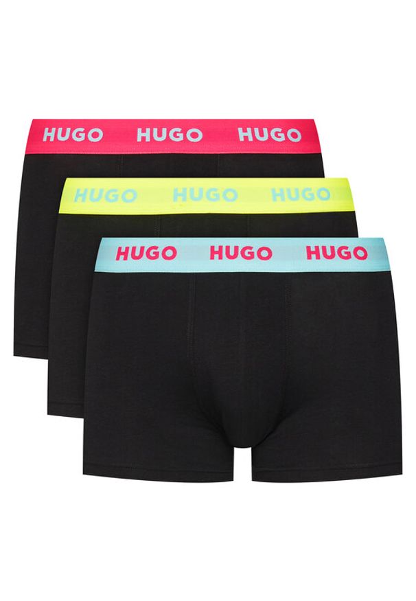 Hugo - HUGO Komplet 3 par bokserek 50532611 Czarny. Kolor: czarny. Materiał: bawełna