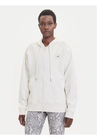 Adidas by Stella McCartney - adidas by Stella McCartney Bluza JX6769 Beżowy Loose Fit. Kolor: beżowy. Materiał: syntetyk, bawełna #1