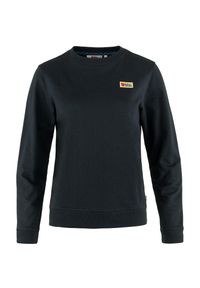 Czarna Bawełniana Bluza Fjällräven. Kolor: niebieski, wielokolorowy, czarny. Materiał: bawełna. Sport: turystyka piesza #1