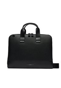 Calvin Klein Torba na laptopa Modern Bar Slim Laptop Bag Mono K50K511366 Czarny. Kolor: czarny. Materiał: skóra