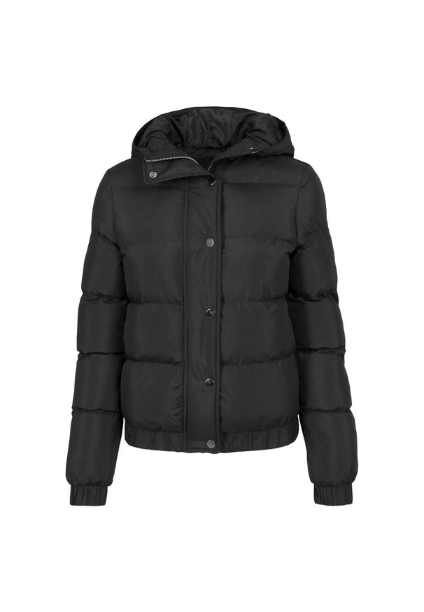 Urban Classics - Damska Kurtka Puchowa Z Kapturem. Typ kołnierza: kaptur. Kolor: czarny. Materiał: puch. Sport: turystyka piesza