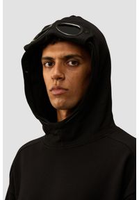 C.P. Company - C.P. COMPANY Czarna męska bluza z kapturem Sweat Hooded, Rozmiar XL. Okazja: na co dzień. Typ kołnierza: kaptur. Kolor: czarny. Materiał: bawełna. Wzór: bez wzorów. Styl: casual #4