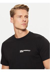Karl Lagerfeld Jeans T-Shirt A1M17003 Czarny Slim Fit. Kolor: czarny. Materiał: bawełna #4