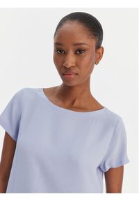 Marella Bluzka Cartone 2615111021 Błękitny Regular Fit. Kolor: niebieski. Materiał: acetat #4
