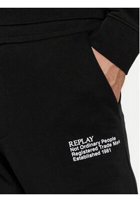 Replay Spodnie dresowe M9993.000.23650P Czarny Regular Fit. Kolor: czarny. Materiał: bawełna #7