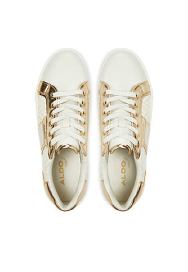 Aldo Sneakersy Onirasean 13840033 Złoty. Kolor: złoty. Materiał: skóra