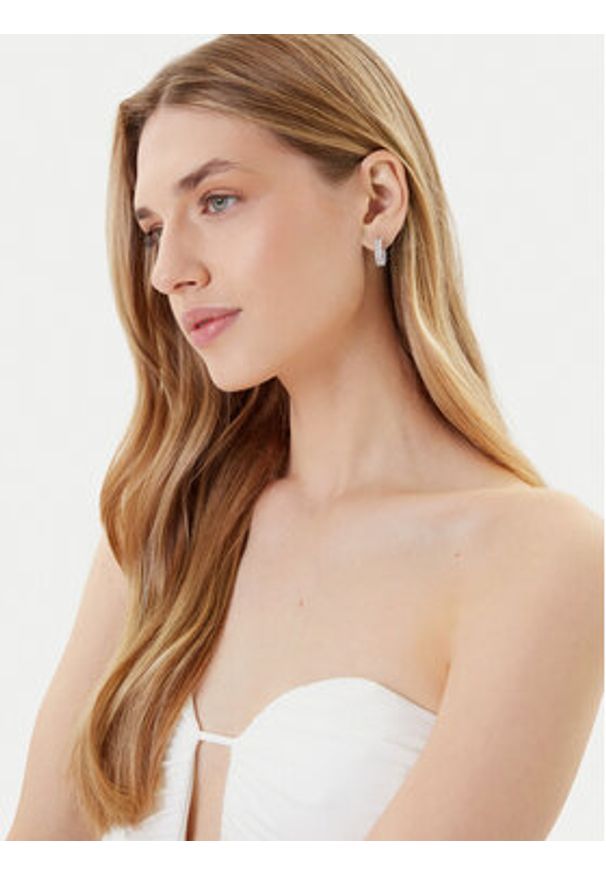 Swarovski Kolczyki Matrix 5733397 Srebrny. Materiał: metalowe. Kolor: srebrny