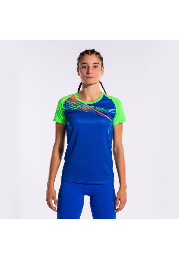Damski jersey Joma Elite X. Kolor: wielokolorowy, niebieski, pomarańczowy. Materiał: jersey